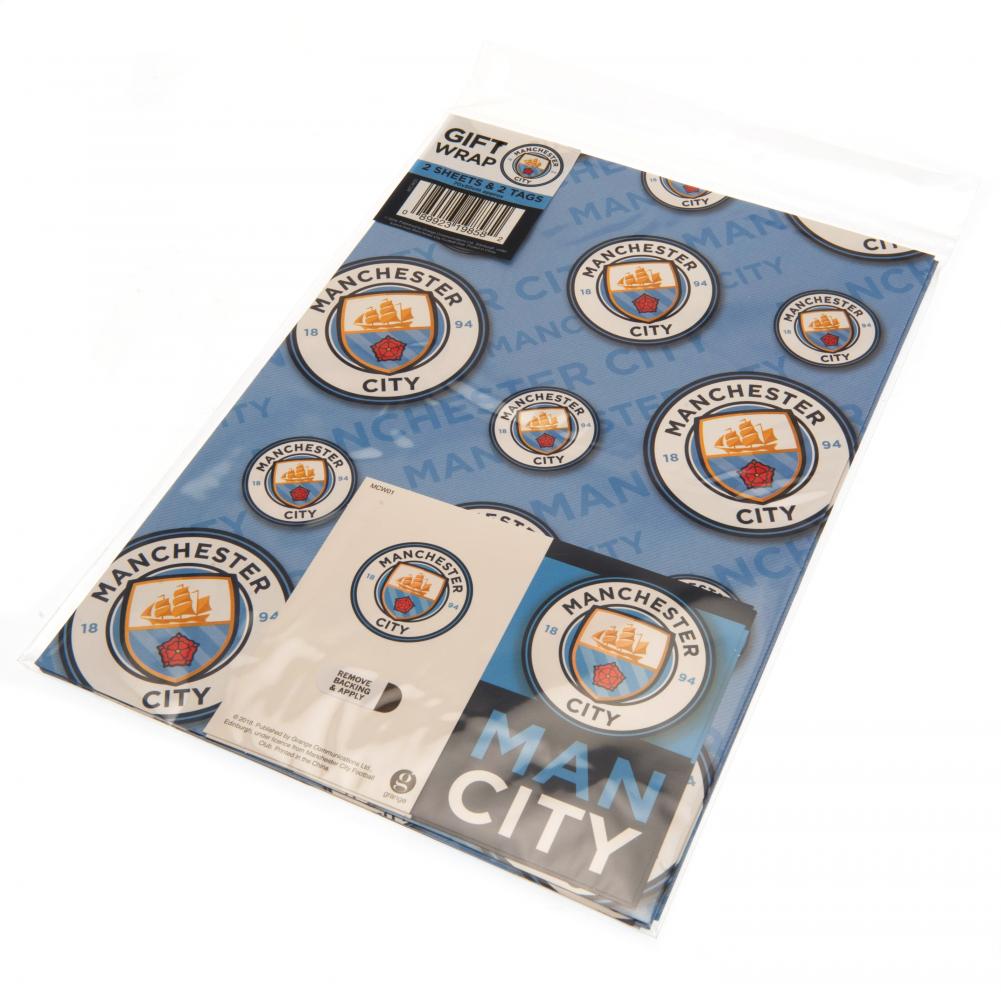 Manchester City FC Crest Gift Wrap