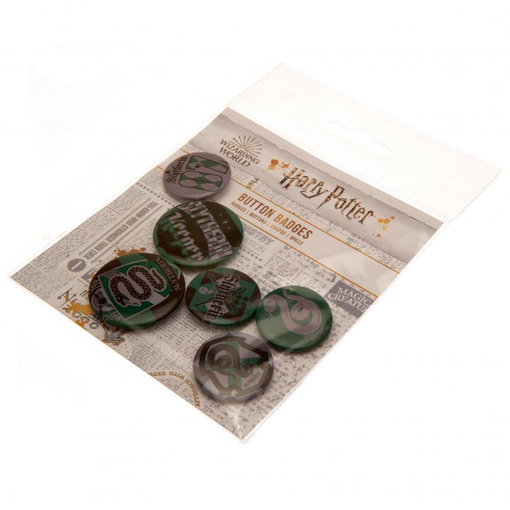 Harry Potter Button Badge Set Slytherin