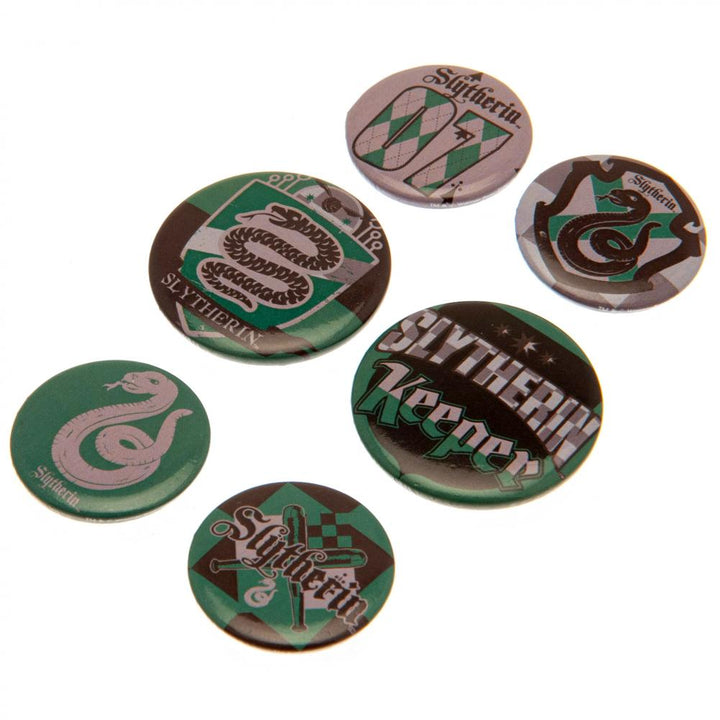 Harry Potter Button Badge Set Slytherin