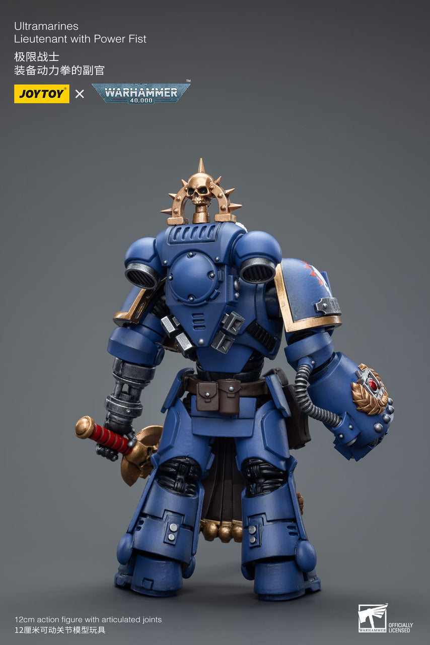 Warhammer 40K 1/18 Scale Ultramarines Lieutenant with Power Fist