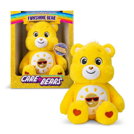 Care Bears 35cm Glitter Belly Funshine Bear Medium Plush