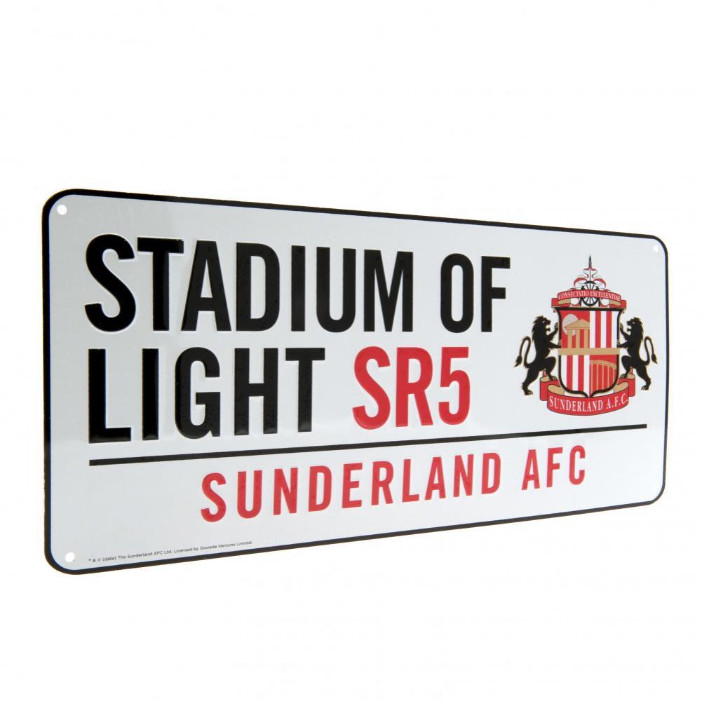 Sunderland AFC White Street Sign