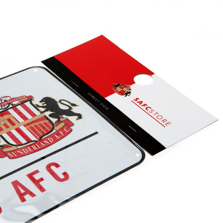 Sunderland AFC White Street Sign