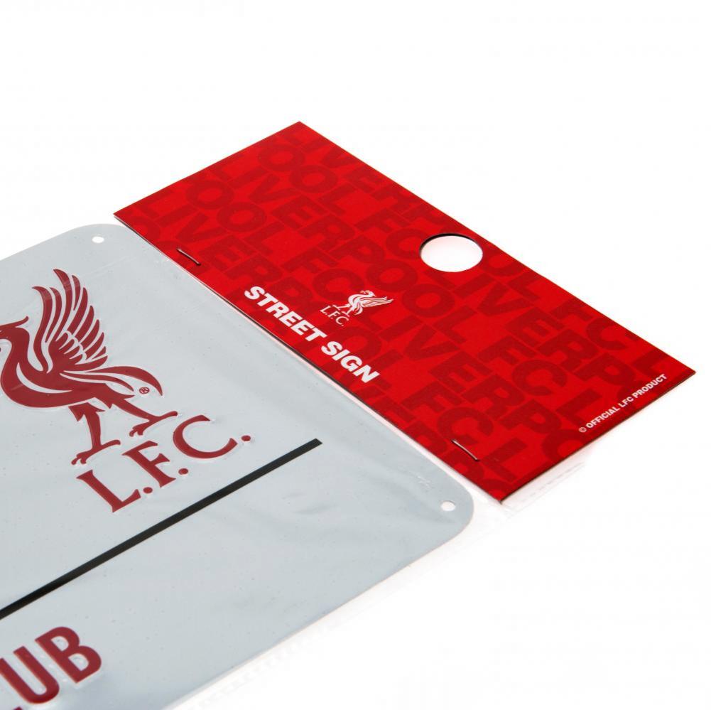 Liverpool FC White Street Sign