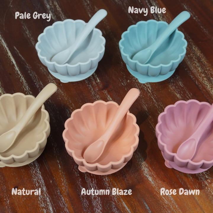 Alimos Silicone Baby Bowl and Spoon Set