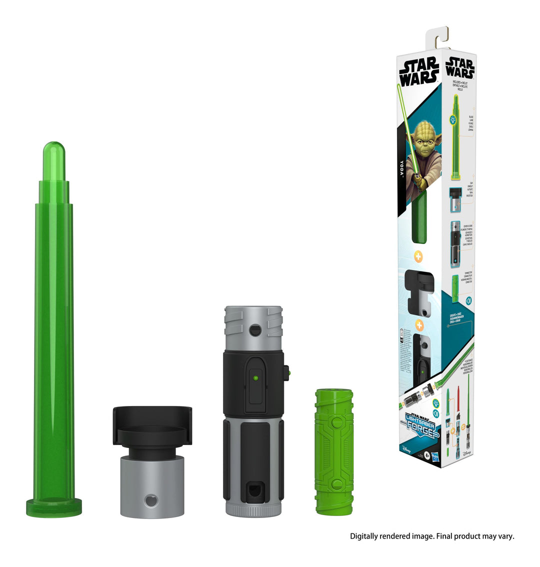 Star Wars Lightsaber Forge Yoda Electronic Green Lightsaber