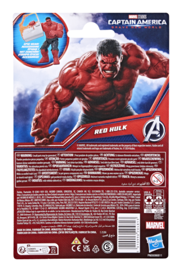 Marvel Avengers Epic Hero Series Captain America Brave New World Red Hulk Action Figure