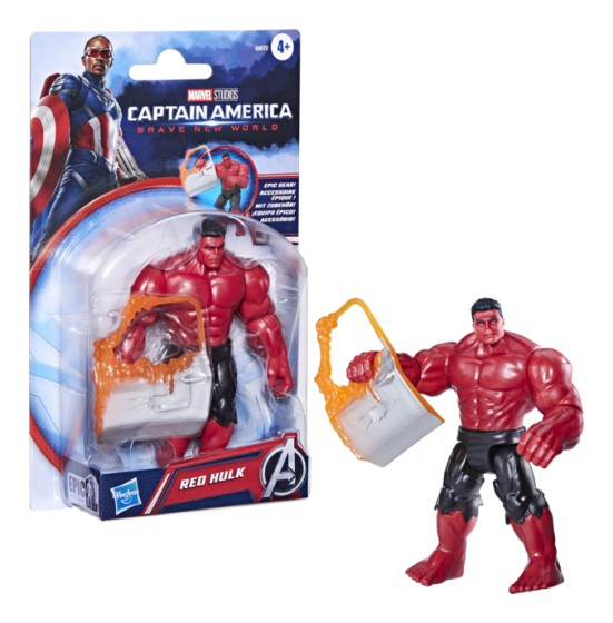 Marvel Avengers Epic Hero Series Captain America Brave New World Red Hulk Action Figure