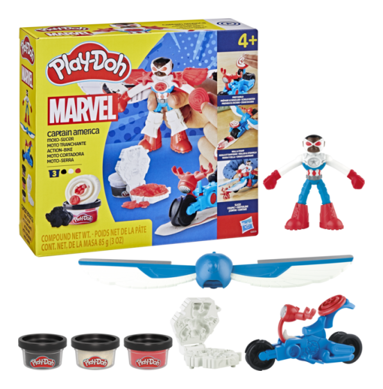 Play-Doh Marvel Captain America Moto-Slicer Playset