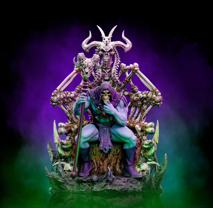 Iron Studios Masters of the Universe Deluxe 1/10 Art Scale Statue Skeletor On Throne
