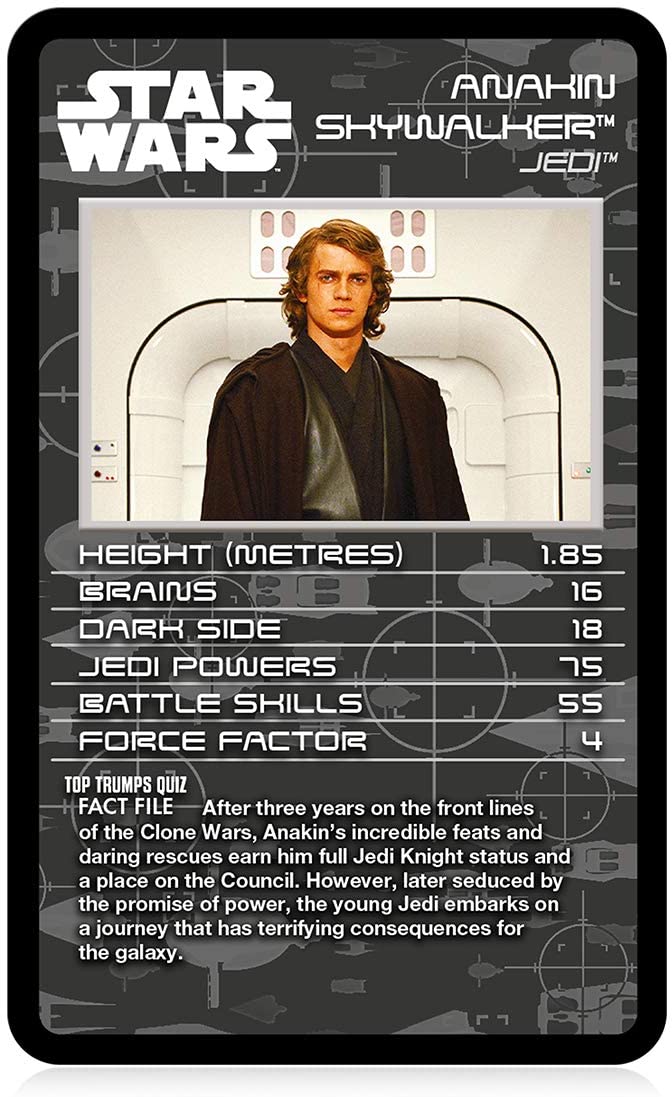 Top Trumps Specials Star Wars Episodes 1-3 Card Game