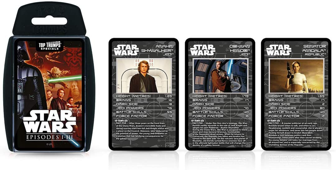 Top Trumps Specials Star Wars Episodes 1-3 Card Game