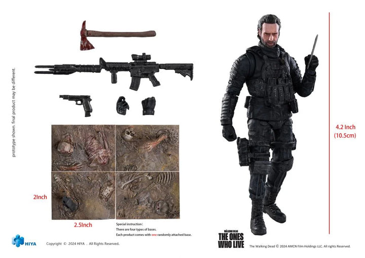 The Walking Dead: The Ones Who Live Exquisite Mini Series Rick Grimes 1/18 Scale PX Previews Exclusive Action Figure