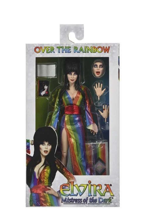 NECA Elvira Mistress of the Dark Elvira (Over the Rainbow Version) 8" Action Figure