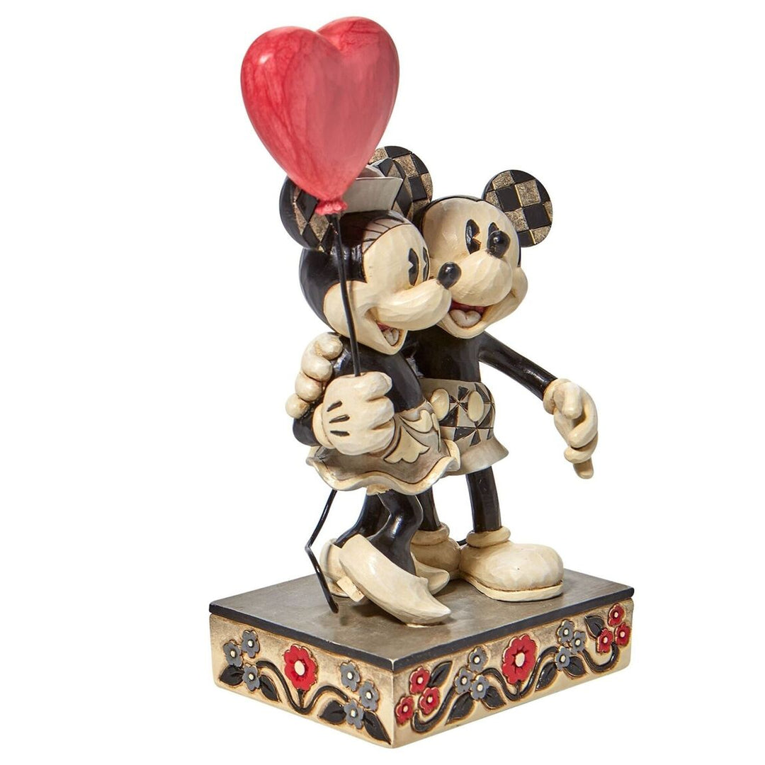 Official Disney Traditions Jim Shore Love is in the Air (Mickey and Minnie Heart Figurine)