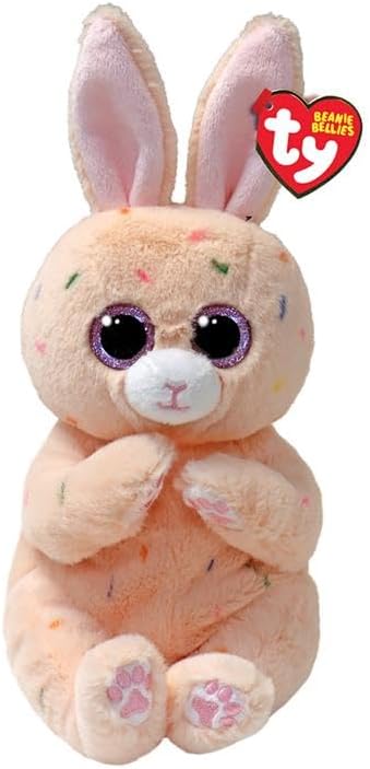 Ty Beanie Boos 6" Peaches Bunny Plush