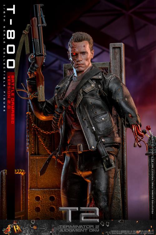 Hot Toys Terminator 2: Judgement Day DX46 T-800 (Battle Damaged Version 2.0) 1/6th Scale Figure