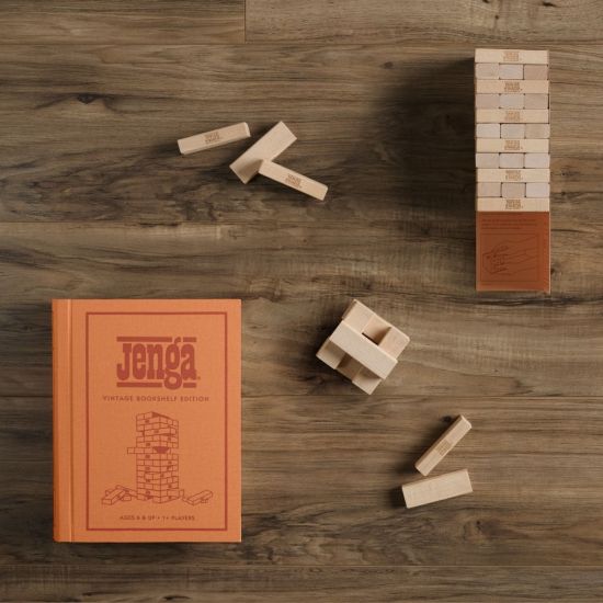 Jenga Vintage Bookshelf Edition