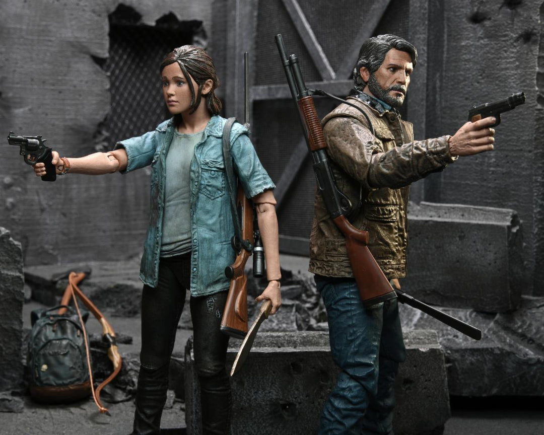 NECA The Last of Us Part II Ultimate Joel and Ellie Action Figure Two Pack