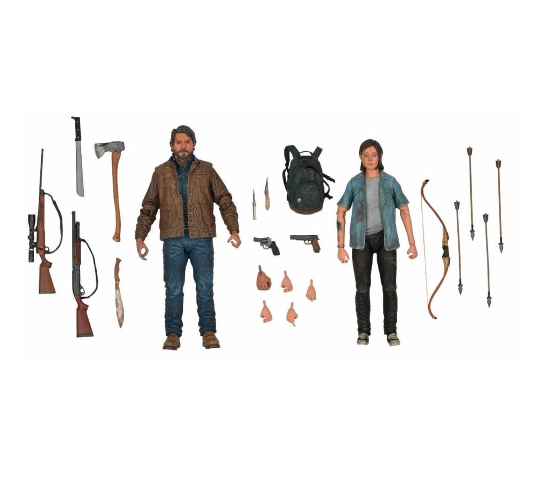 NECA The Last of Us Part II Ultimate Joel and Ellie Action Figure Two Pack