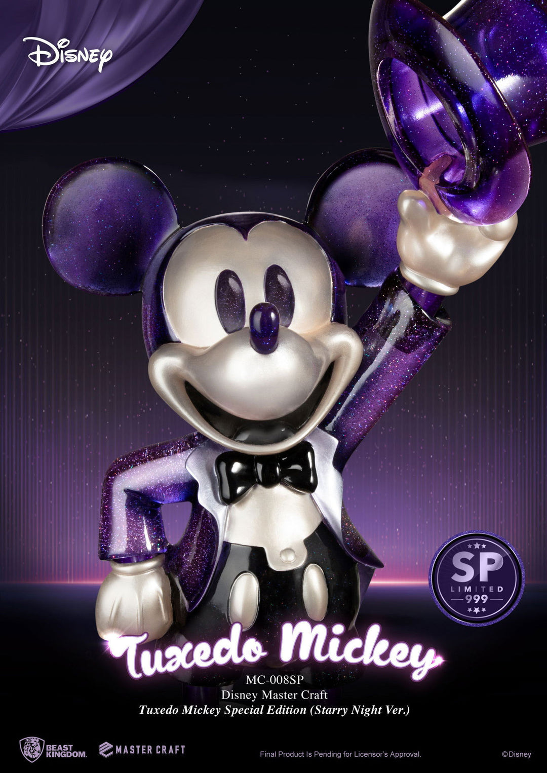 Beast Kingdom Disney Tuxedo Mickey Special Edition (Starry Night Ver.) 1/4 Scale Master Craft Limited Edition Statue - Infinity Collectables  - #tag1#