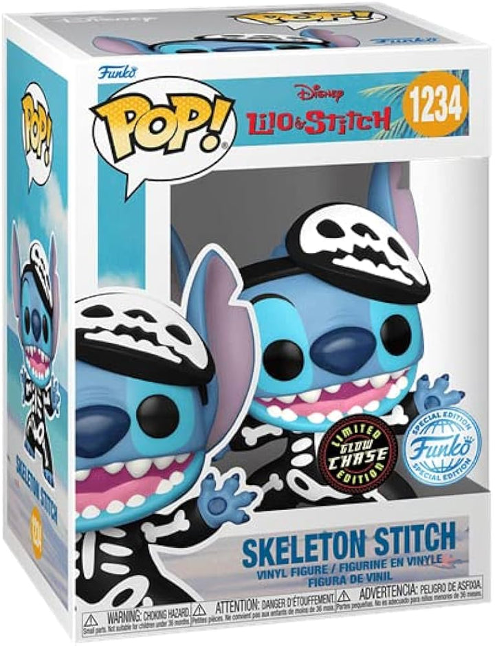 Skeleton Stitch Lilo & Stitch Disney Funko POP! Vinyl Figure *Glow in the Dark Chase