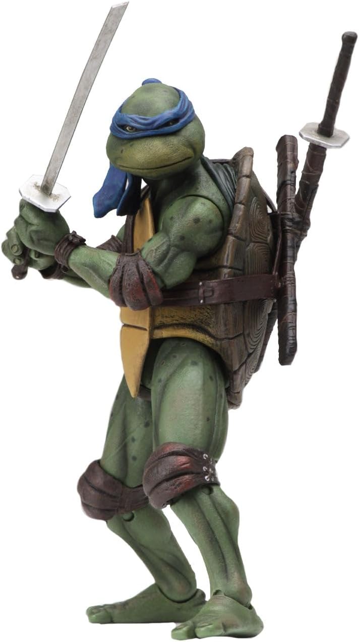 NECA Teenage Mutant Ninja Turtles 1990 Movie Leonardo 7” Action Figure *Pending