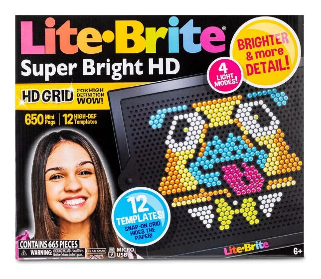 Lite-Brite Super Bright HD Retro Light-Up Screen