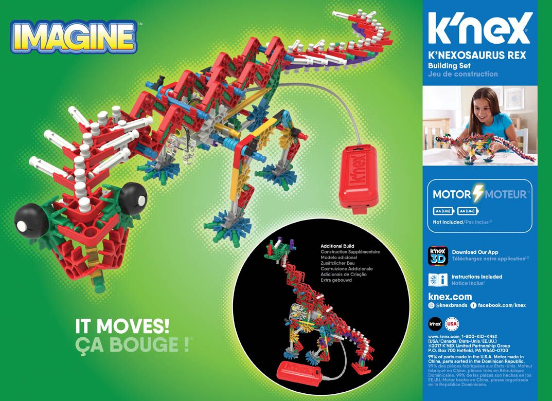 K'Nex 255 Piece 2 Model K'Nexosaurus Rex Building Set