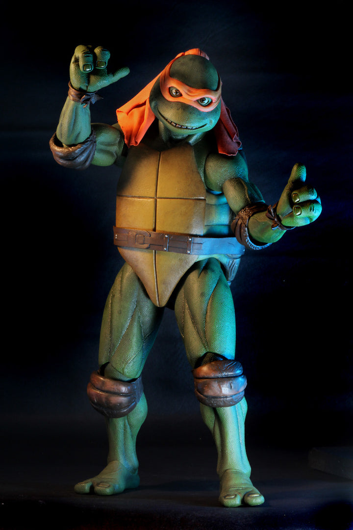 NECA Teenage Mutant Ninja Turtles (1990 Movie) Michelangelo 1/4 Scale Action Figure