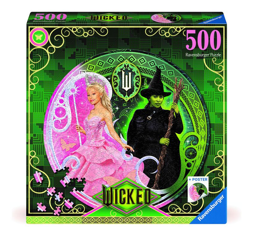 Wicked the Movie Circular 500 Piece Jigsaw Puzzle