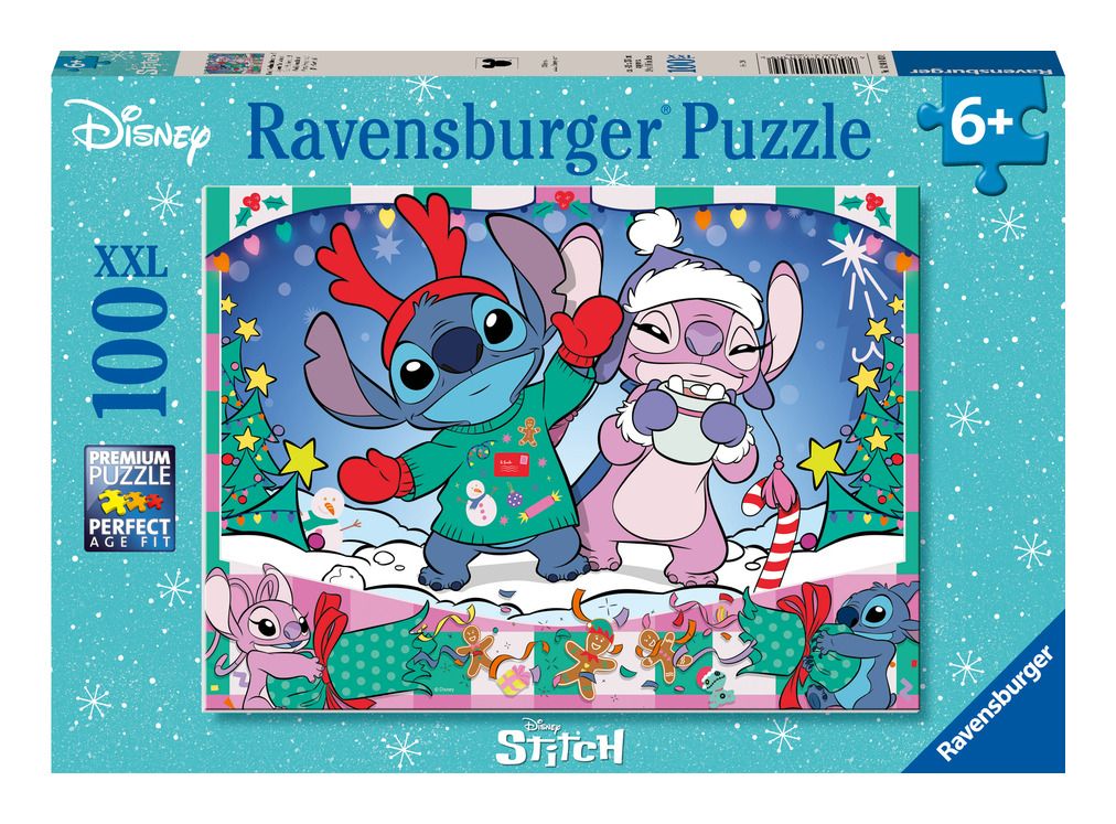 Disney Stitch Christmas 100 Piece Jigsaw Puzzle XXL