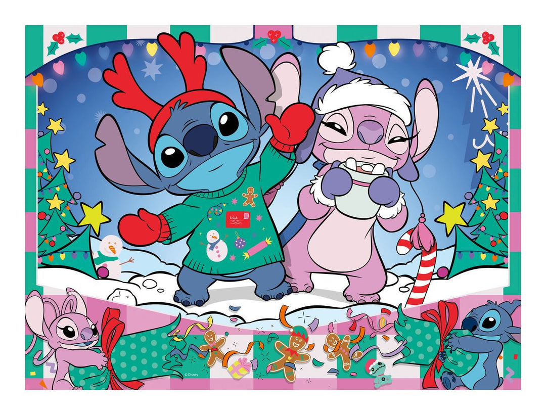 Disney Stitch Christmas 100 Piece Jigsaw Puzzle XXL