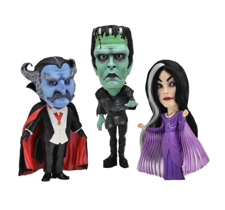 Munsters (Rob Zombie‚ 2022 Version) Retro Big Head Figure 3 Pack