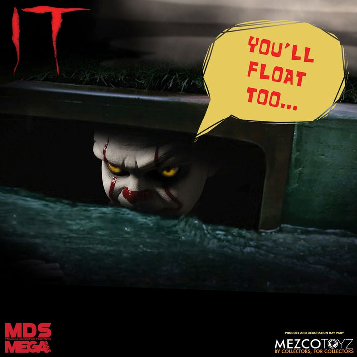 IT 2017 Pennywise 15" Mds Mega Scale Figure With Sound