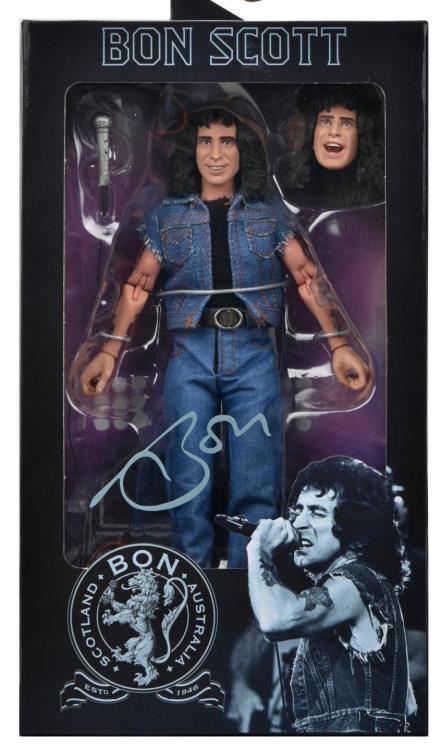 NECA AD/DC Bon Scott Highway To Hell 8" Clothed Action Figure
