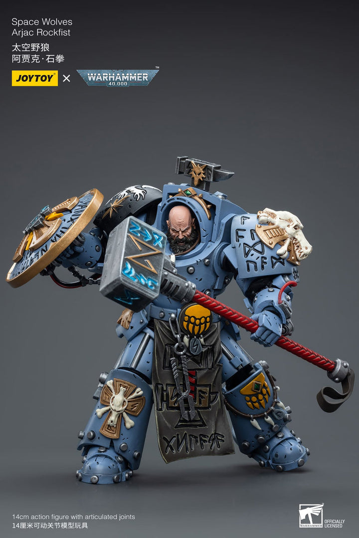 Warhammer 40K 1/18 Scale Space Wolves Arjac Rockfist