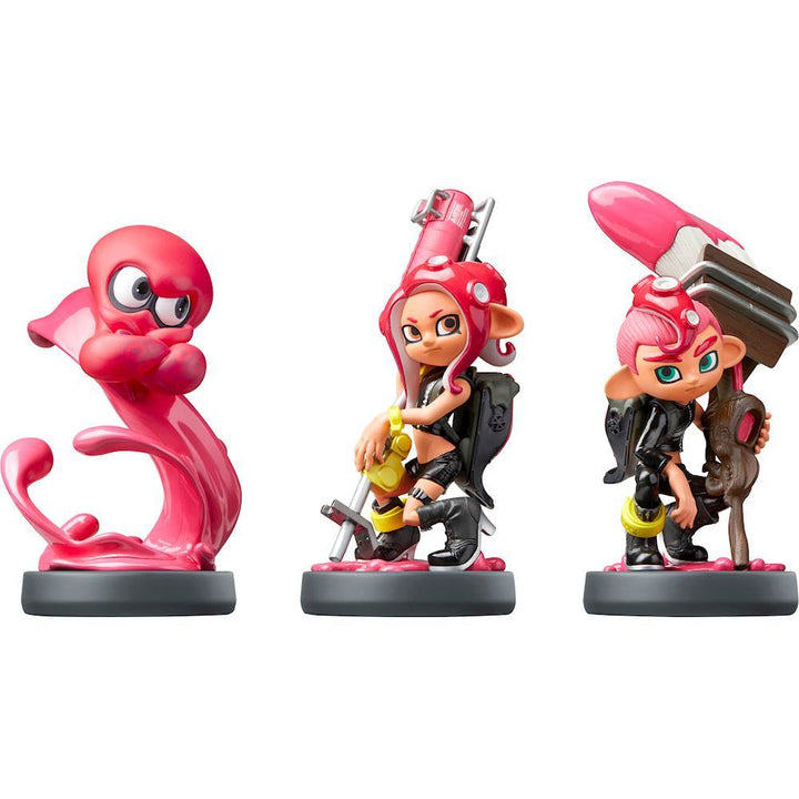 Nintendo Amiibo Character 3 Pack - Octoling Boy/Octopus/Girl (Splatoon Collection)