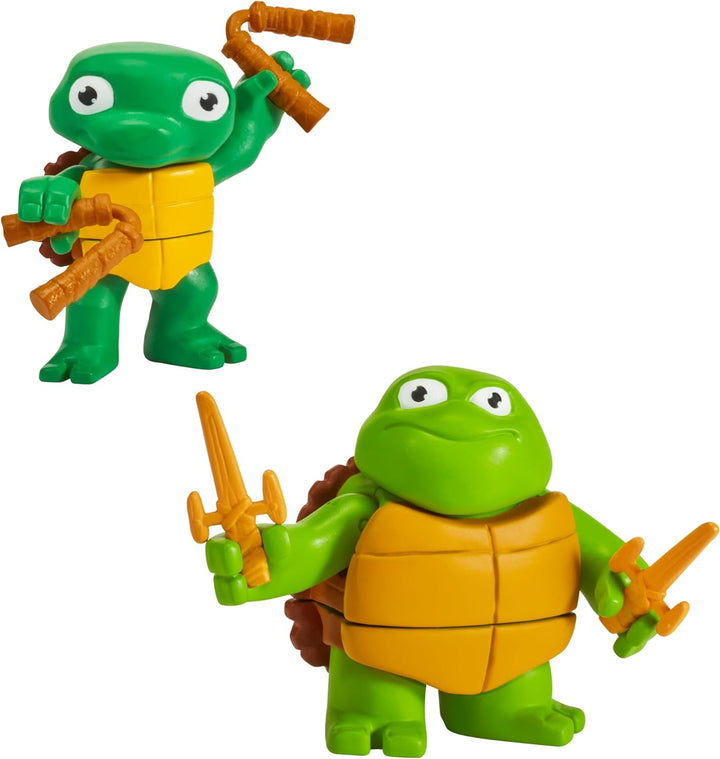 Teenage Mutant Ninja Turtles Mutant Mayhem Toddler Raphael And Michelangelo Figures