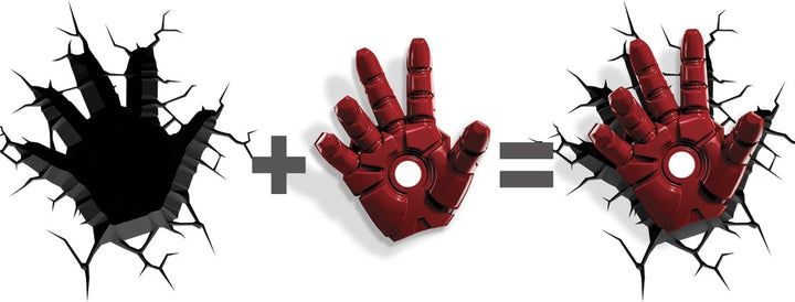 Marvel Iron Man Hand 3D Wall-Mounted Deco Light