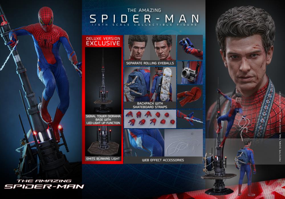 Hot Toys The Amazing Spider-Man Spider-Man Deluxe 1/6th Scale Figure