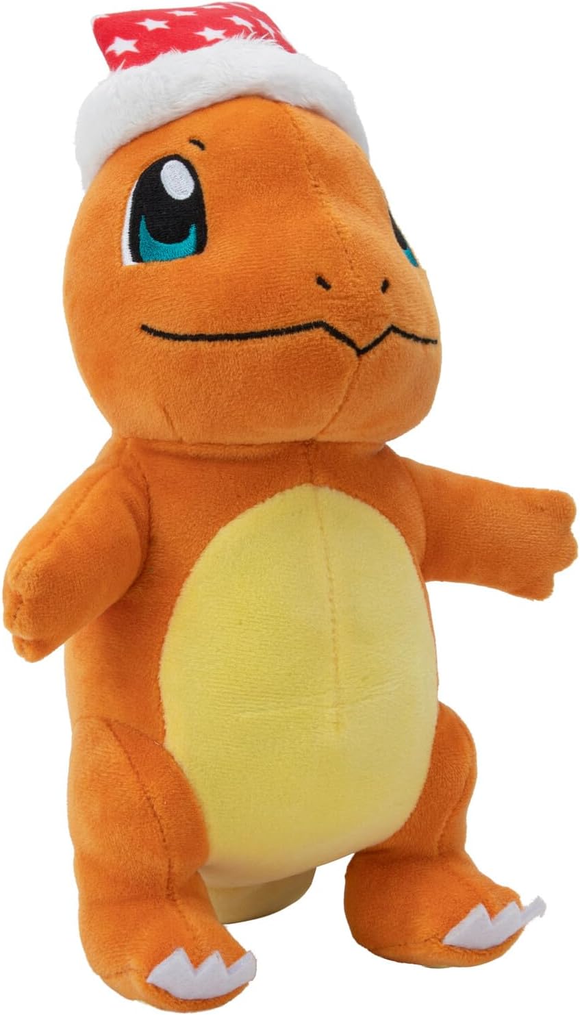 Pokémon 8” Charmander Plush with Santa Hat