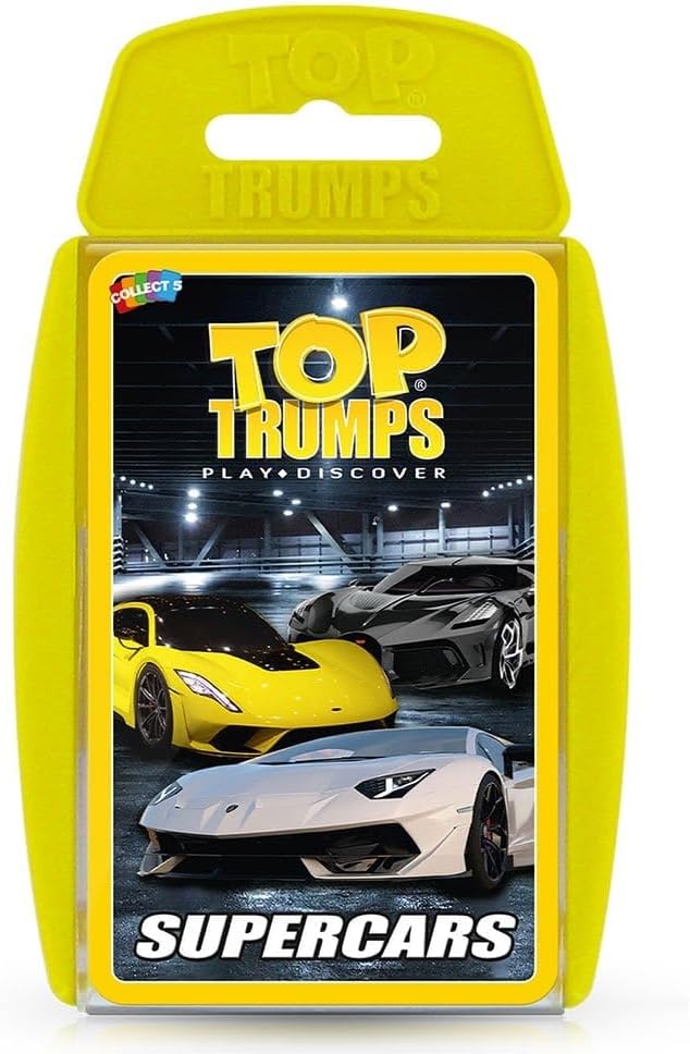 Top Trumps Classics Supercars Card Game