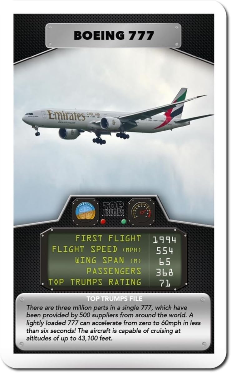 Top Trumps Classics Planes Card Game