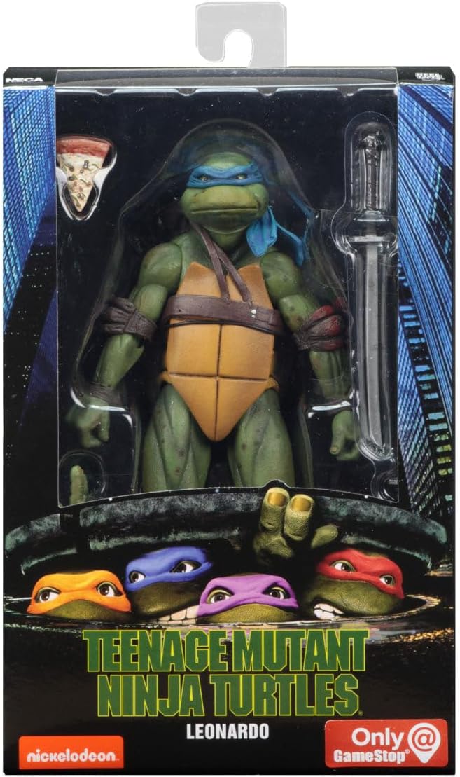 NECA Teenage Mutant Ninja Turtles 1990 Movie Leonardo 7” Action Figure *Pending