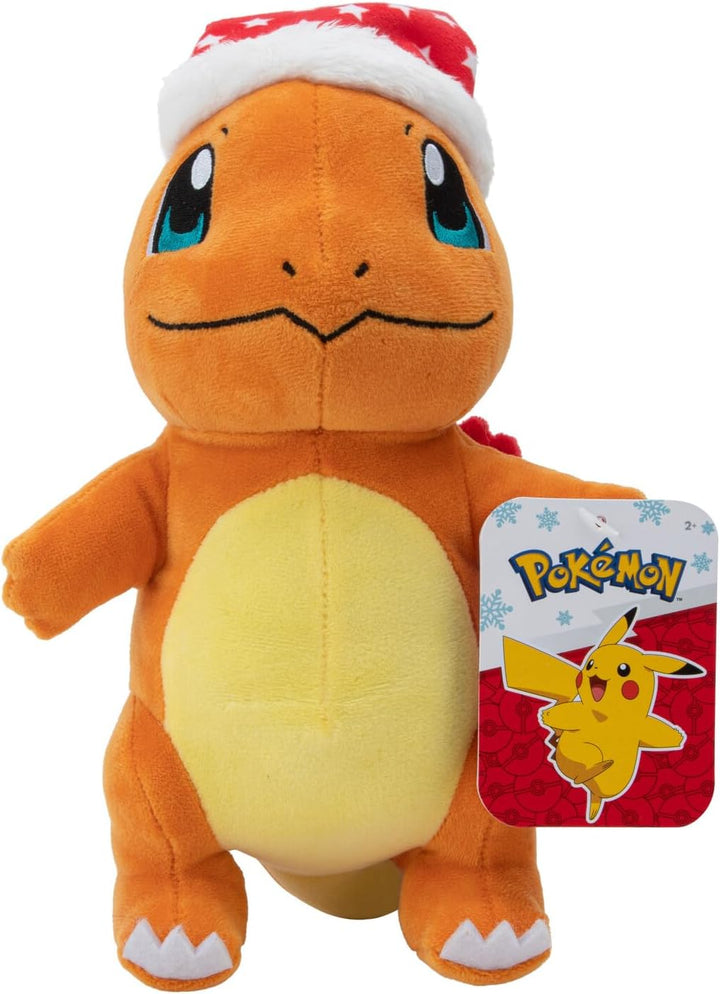 Pokémon 8” Charmander Plush with Santa Hat