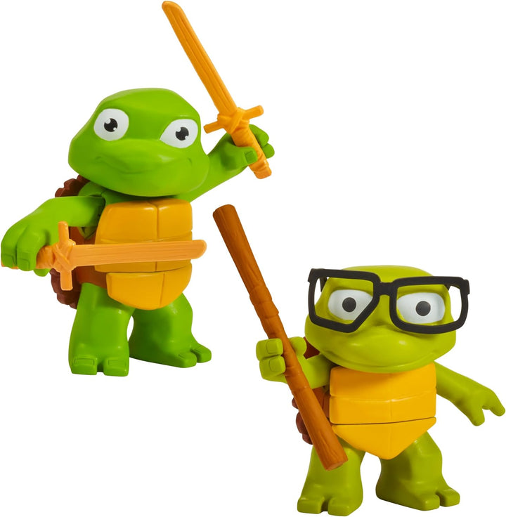 Teenage Mutant Ninja Turtles Mutant Mayhem Toddler Leonardo And Donatello Figures