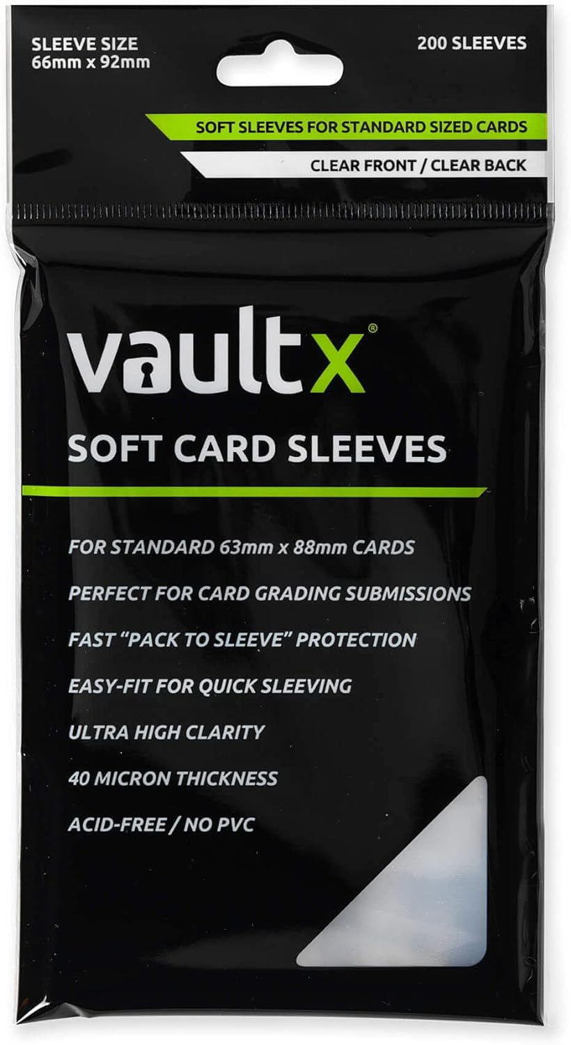 Vault X High Clarity Soft Trading Card Sleeves (Pack of 200)
