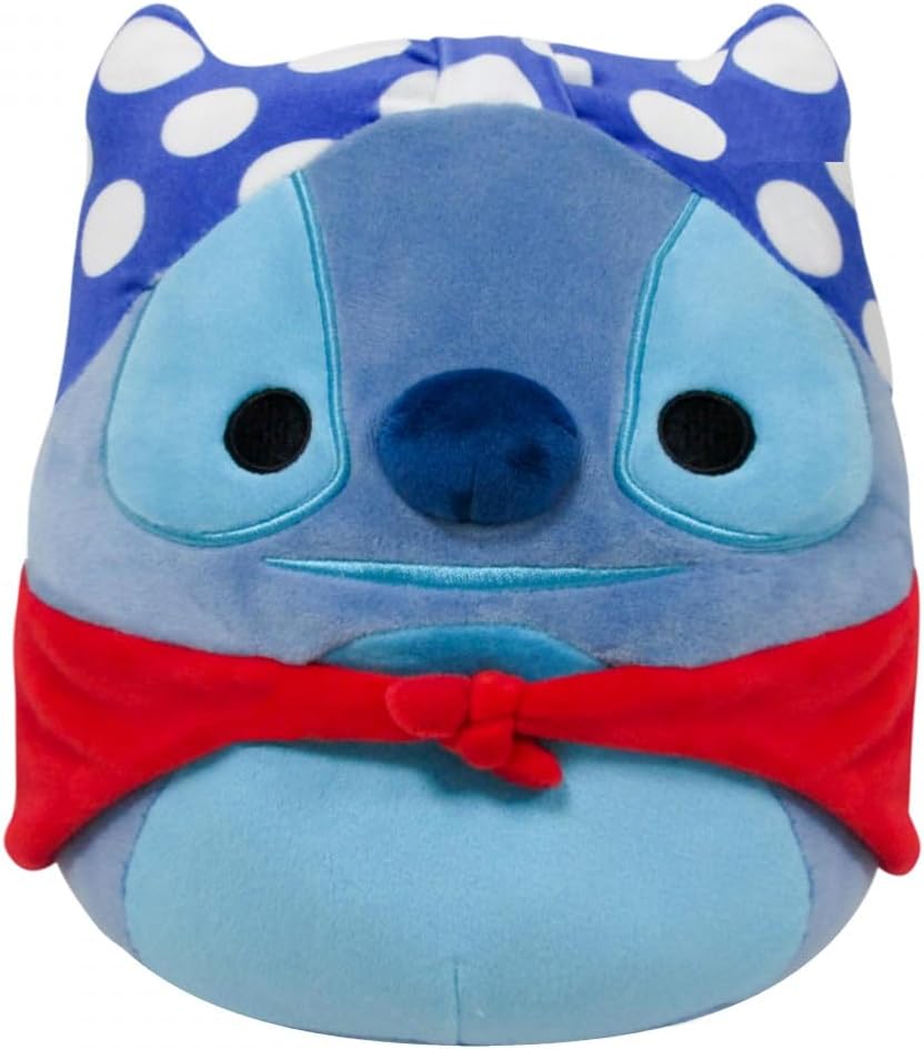 Squishmallows 8" Disney Stitch Super Hero Plush