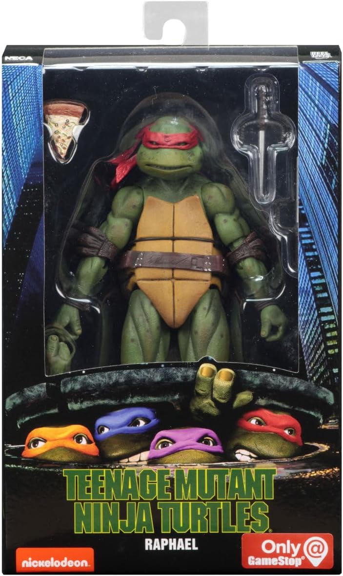 NECA Teenage Mutant Ninja Turtles 1990 Movie Raphael 7” Action Figure *Pending